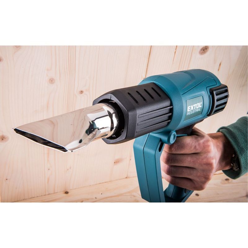 EXTOL INDUSTRIAL PISTOLE HORKOVZDUŠNÁ S PLYNULOU REGULACÍ TEPLOTY A PROUDU VZDUCHU, 2000W, 8794800 - ELEKTRO NÁŘADÍ