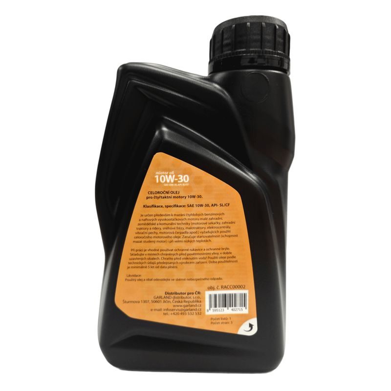 RIWALL PRO CELOROČNÍ OLEJ PRO 4-TAKTNÍ MOTORY 0,6 L (SAE10W-30) - MOTOROVÝ OLEJ DO SEKAČEK - PŘÍSLUŠENSTVÍ A DOPLŇKY