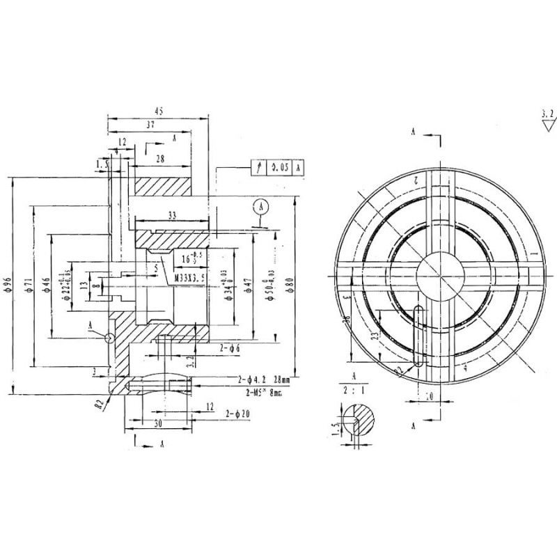 ČTYŘČELISŤOVÉ SKLÍČIDLO Ø 95 MM PROFI M33 × 3,5 - SADA - ELEKTRO NÁŘADÍ