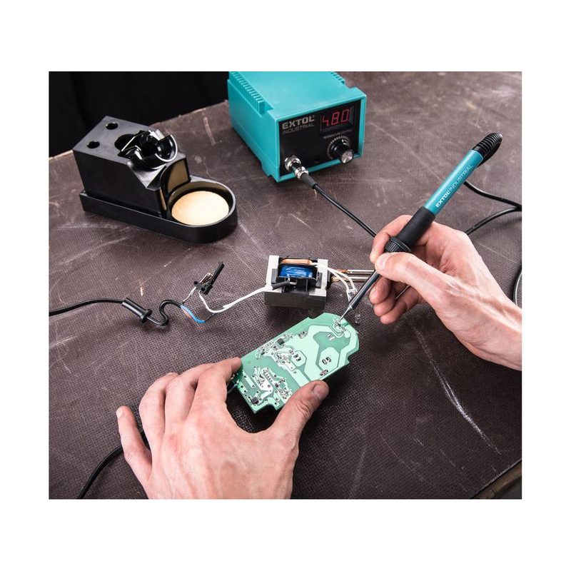 EXTOL INDUSTRIAL STANICE PÁJECÍ S LCD A ELEKTRONICKOU REGULACÍ TEPLOTY A KALIBRACÍ, 8794520 - ELEKTRO NÁŘADÍ