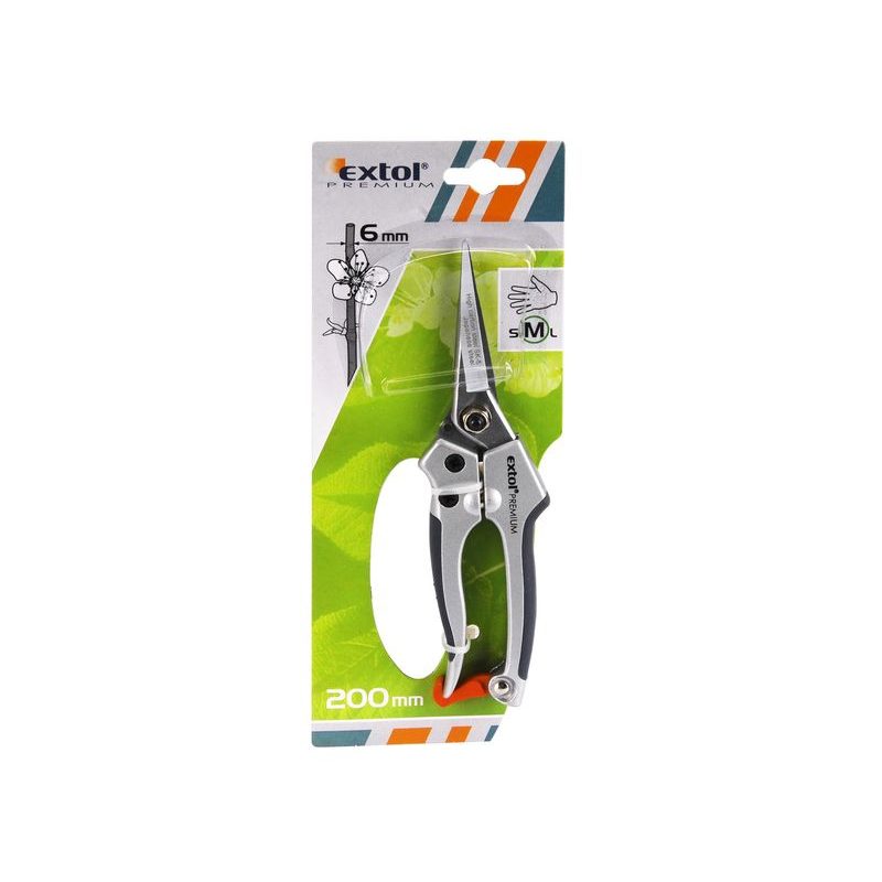 EXTOL PREMIUM NŮŽKY ZAHRADNICKÉ PŘÍMÉ, 200MM, HCS, 8872105 - ZAHRADNÍ NŮŽKY - ZAHRADNÍ NÁŘADÍ