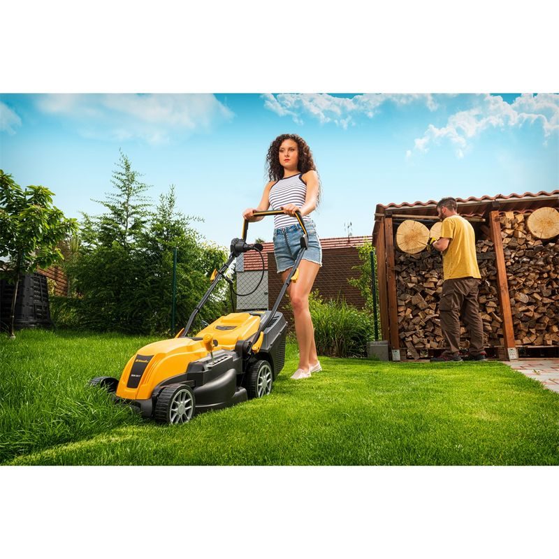 RIWALL PRO REM 3817 TRAVNÍ SEKAČKA S ELEKTRICKÝM MOTOREM 2 V 1 - ELEKTRICKÉ SEKAČKY - SEKAČKY