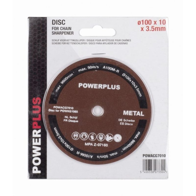 POWERPLUS POWACG7010 BRUSNÝ KOTOUČ PRO BRUSKU POWXG1065 A 1066 - PŘÍSLUŠENSTVÍ PRO OSTŘIČKY - PŘÍSLUŠENSTVÍ A DOPLŇKY