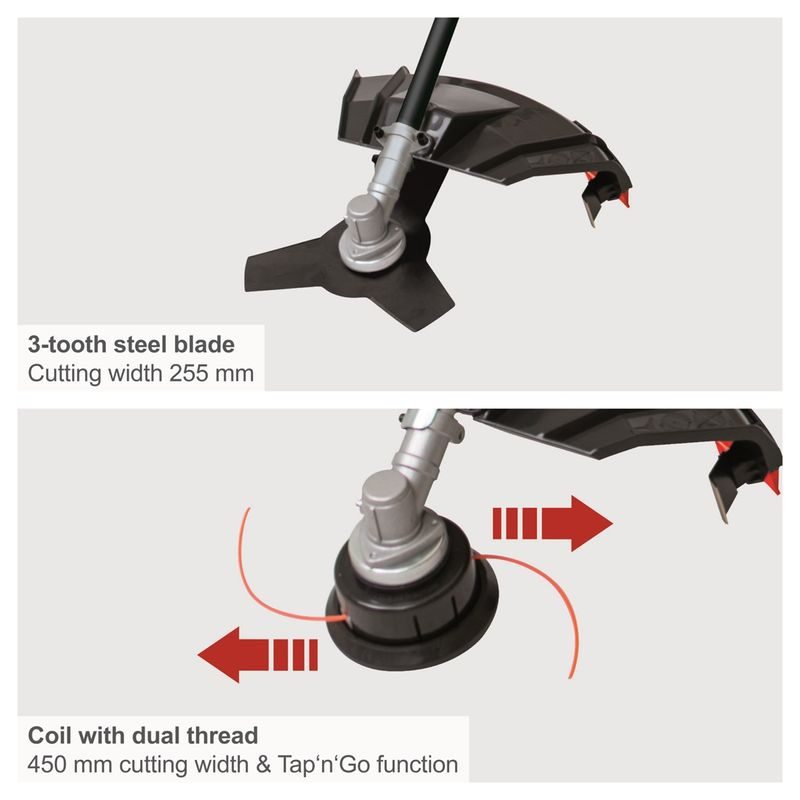 SCHEPPACH BCH 5200 PB KŘOVINOŘEZ S BENZINOVÝM MOTOREM 52 CM3 - 2-TAKTNÍ KŘOVINOŘEZY - ZAHRADNÍ STROJE A TECHNIKA