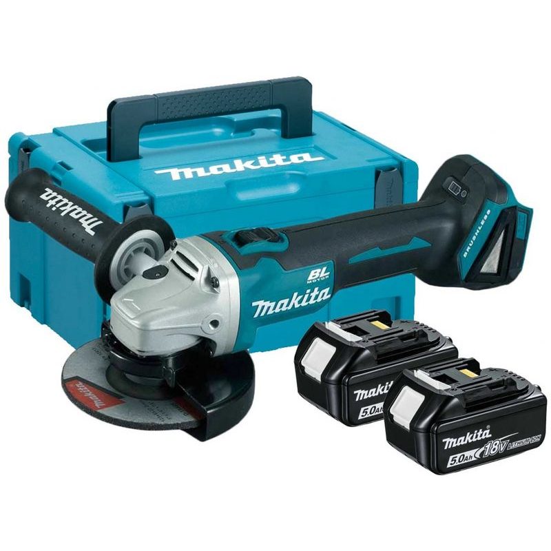 MAKITA DGA506RTJ - AKU ÚHLOVÁ BRUSKA 125MM LI-ION LXT 18V/5,0AH,MAKPAC - AKU NÁŘADÍ