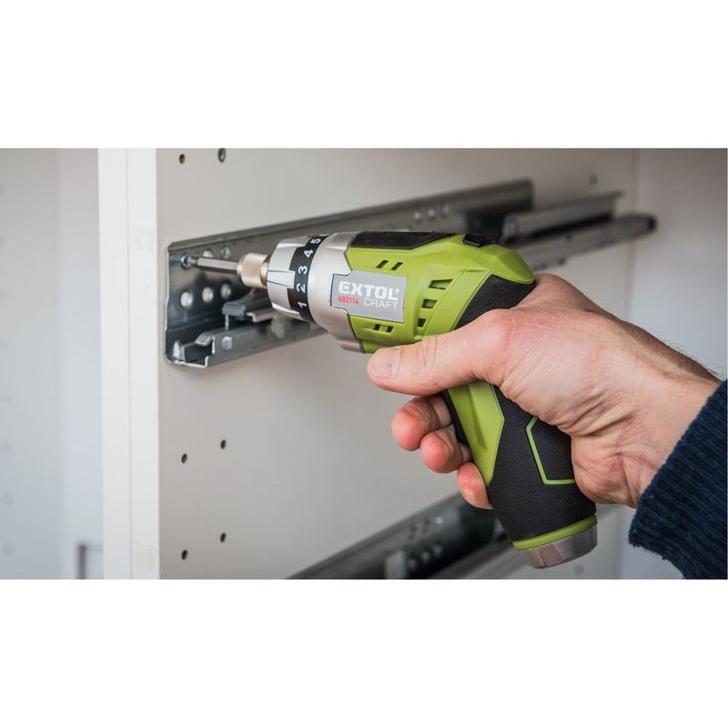 EXTOL CRAFT ŠROUBOVÁK AKU 3,6V LI-ION, 1300MAH SE SVÍTILNOU, 402114 - AKU NÁŘADÍ