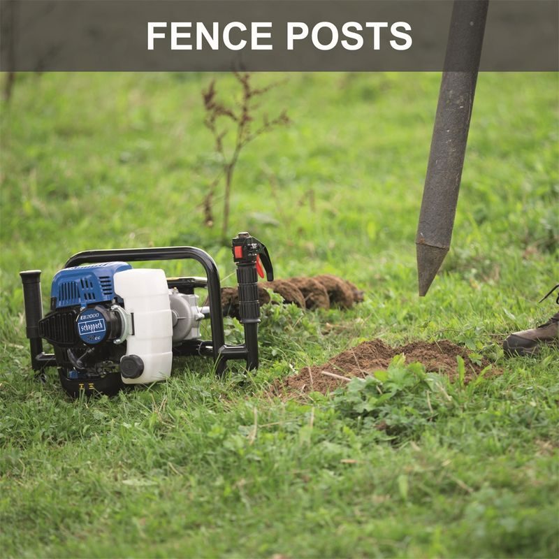 SCHEPPACH EB 2000 PŮDNÍ VRTÁK + 2 VRTÁKY - PŮDNÍ VRTÁKY - ZAHRADNÍ STROJE A TECHNIKA