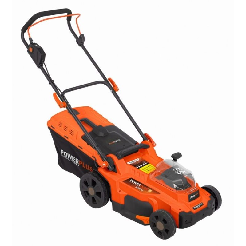 POWERPLUS POWDPG75620 AKU SEKAČKA 40V LI-ION 370 MM PLUS VYŽÍNAČ 20V PLUS NABÍJEČKA PLUS BATERIE 40V 2,5 AH - AKUMULÁTOROVÉ SEKAČKY - SEKAČKY