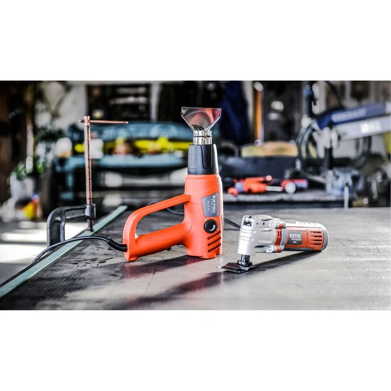 EXTOL PREMIUM HG 20 ET PISTOLE HORKOVZDUŠNÁ S PLYNULOU REGULACÍ TEPLOTY, 2000W, 8894801 - ELEKTRO NÁŘADÍ