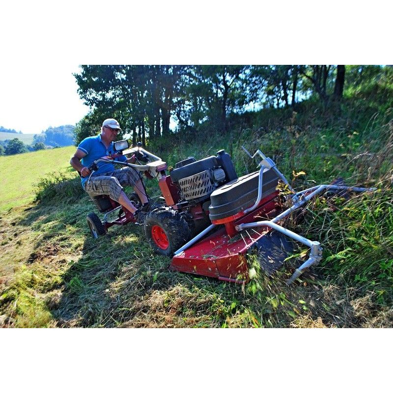 POHONNÁ JEDNOTKA PANTER FD3-500 S ŘÍZENOU SEDAČKOU BPR A DVOUNOŽOVÝM MULČOVAČEM M121 - DAKR PANTER - DAKR