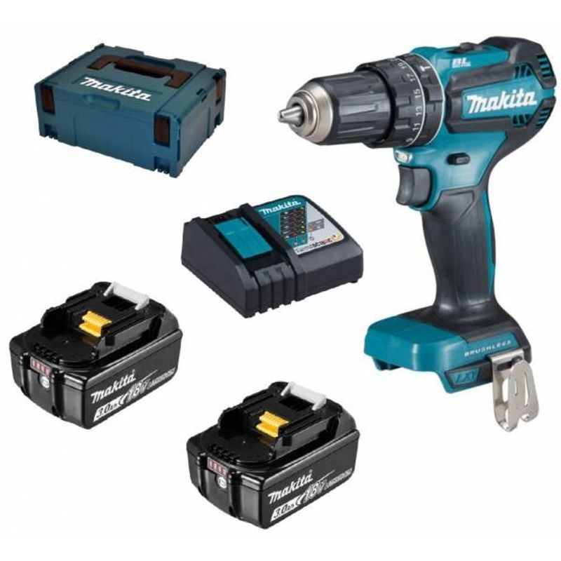 MAKITA DHP485RFJ - AKU BEZUHLÍKOVÝ PŘÍKLEPOVÝ ŠROUBOVÁK LI-ION LXT 18V/3,0 AH,MAKPAC - AKU NÁŘADÍ