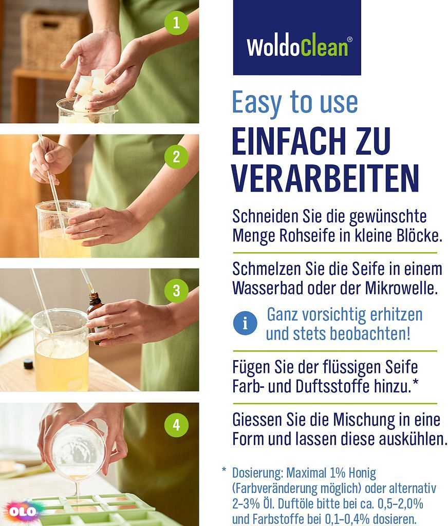 Glycerinová hmota transparentní na domácí mýdla - bez sulfátů - 1 kg -  WoldoClean® - Kompletní nabídka - - OLO.cz - prodej party dekorací a potřeb