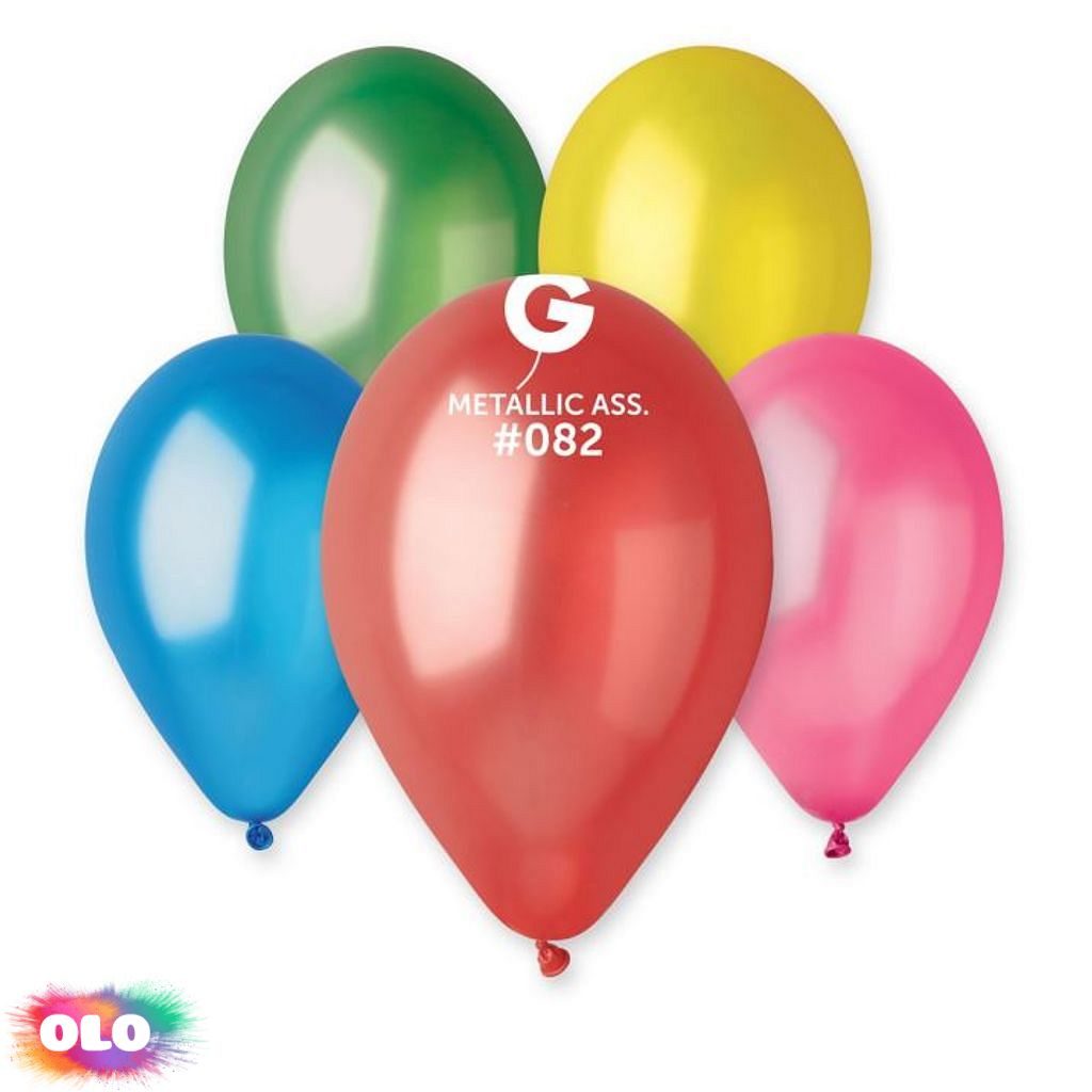 Balonky metalické 100 ks barevné - průměr 26 cm - SMART - Gumové balónky -  Balónky a helium - OLO.cz - prodej party dekorací a potřeb