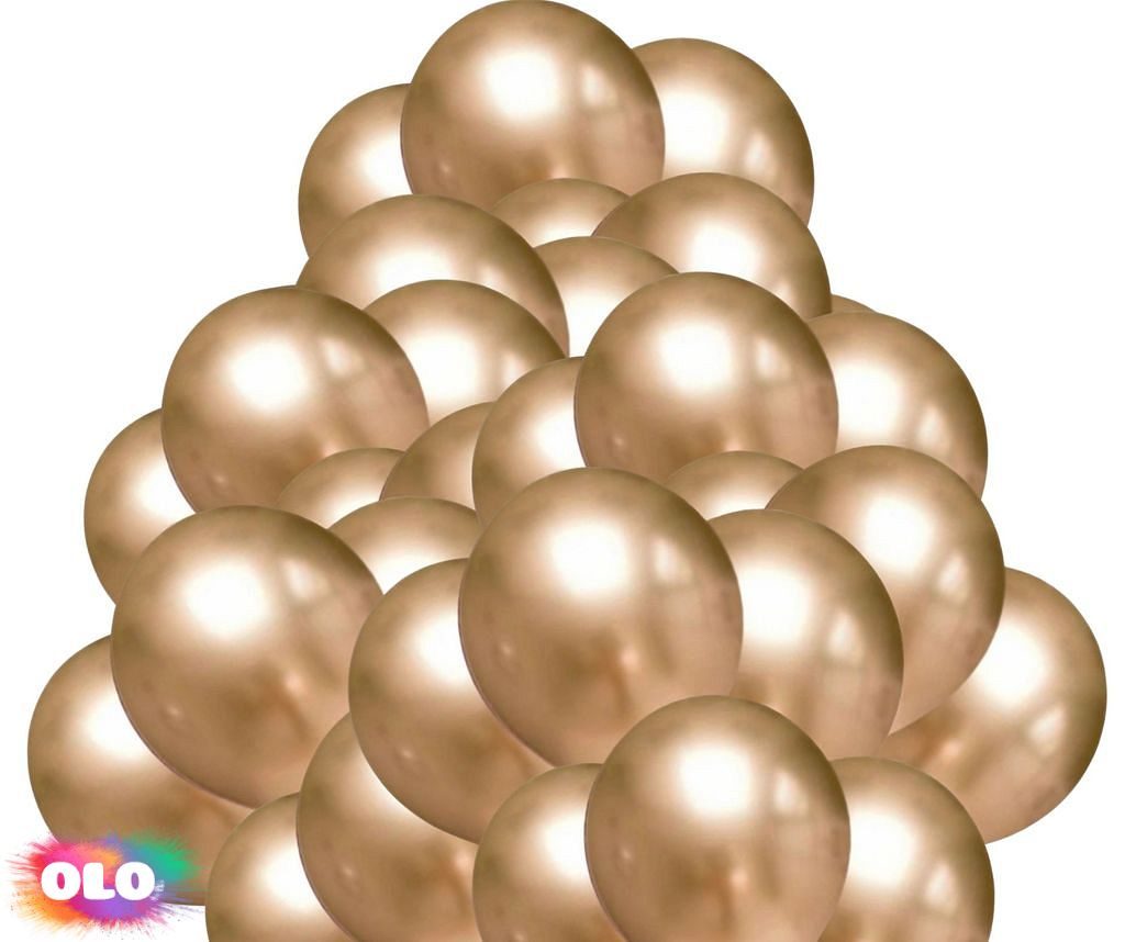 Chromové balónky zlaté 50 ks 30 cm - Amscan - Kompletní nabídka - - OLO.cz  - prodej party dekorací a potřeb
