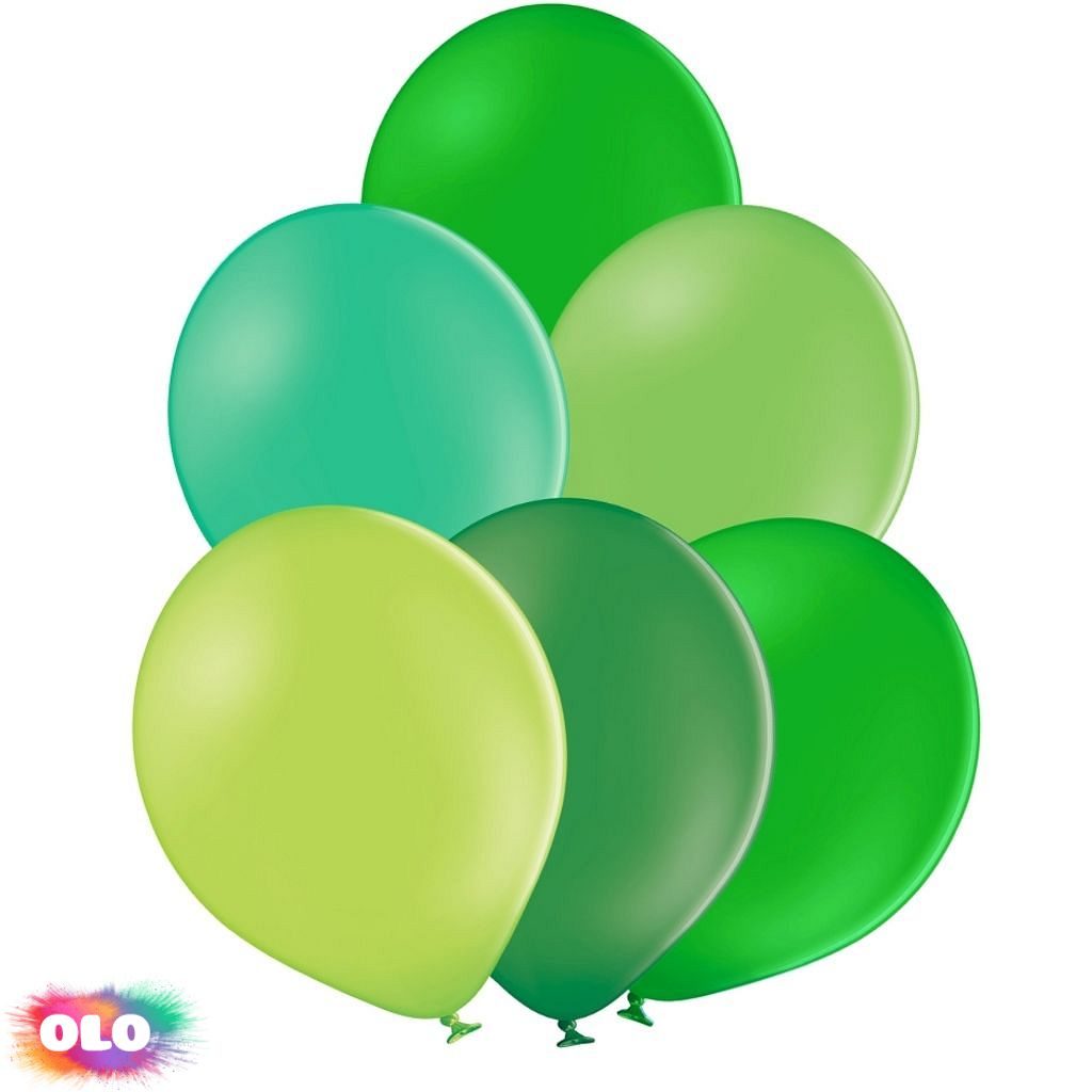 Mix zelených balónků 10 kusů - balonky.cz - Kompletní nabídka - - OLO.cz -  prodej party dekorací a potřeb