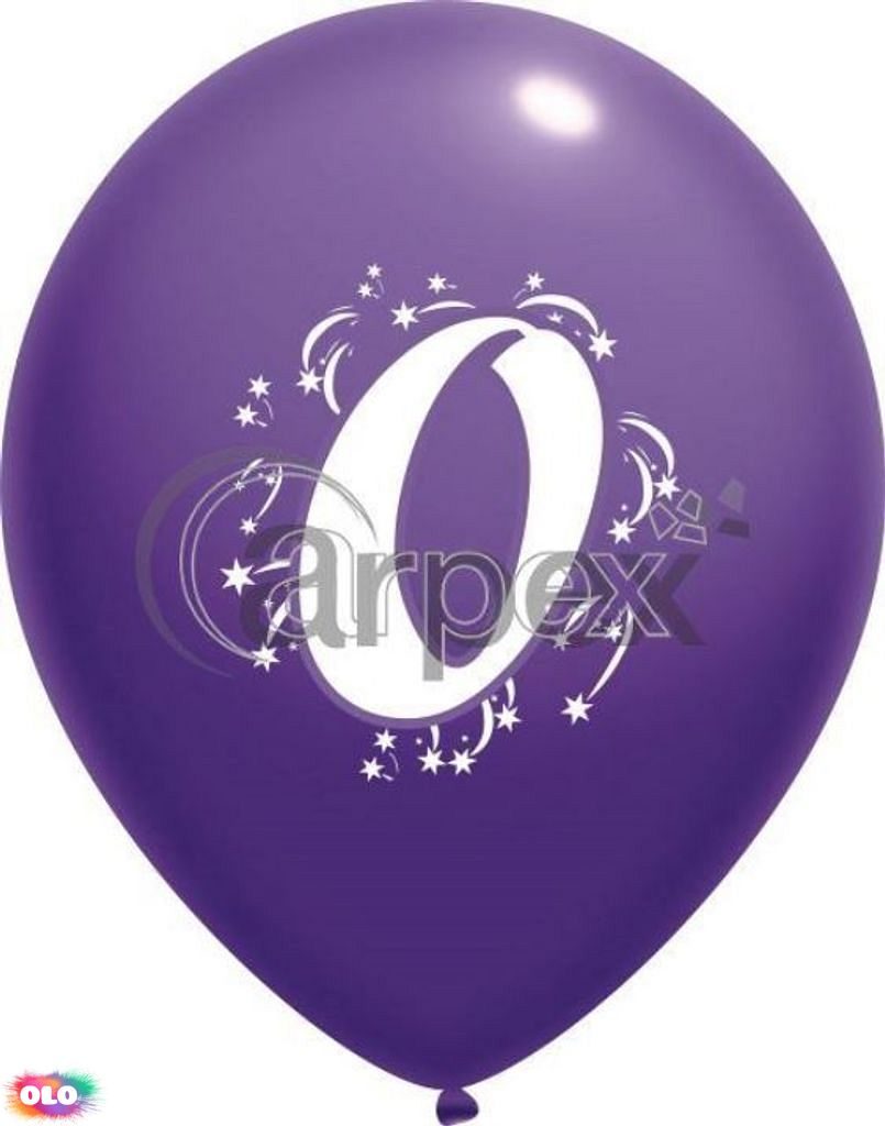 Balónky s potiskem čísla - 0, 3 ks v bal. 25 cm - Arpex - Gumové balónky -  Balónky a helium - OLO.cz - prodej party dekorací a potřeb