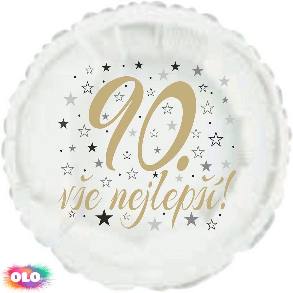 90. narozeniny balónek kruh - Kompletní nabídka - - OLO.cz - prodej party  dekorací a potřeb