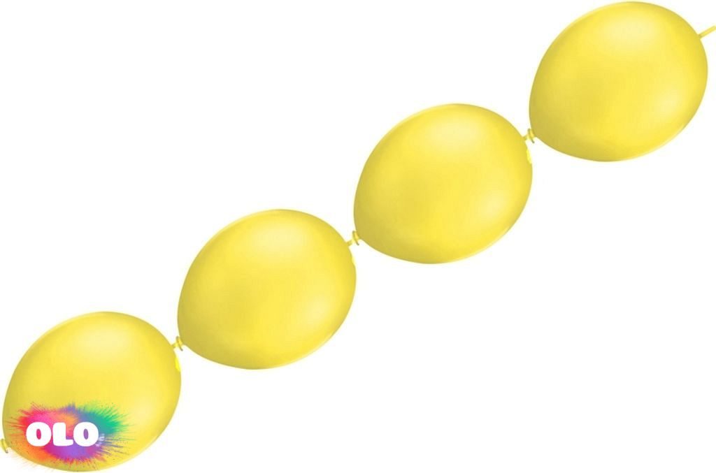 Balónky řetězové LED žluté 5ks - Kompletní nabídka - - OLO.cz - prodej  party dekorací a potřeb