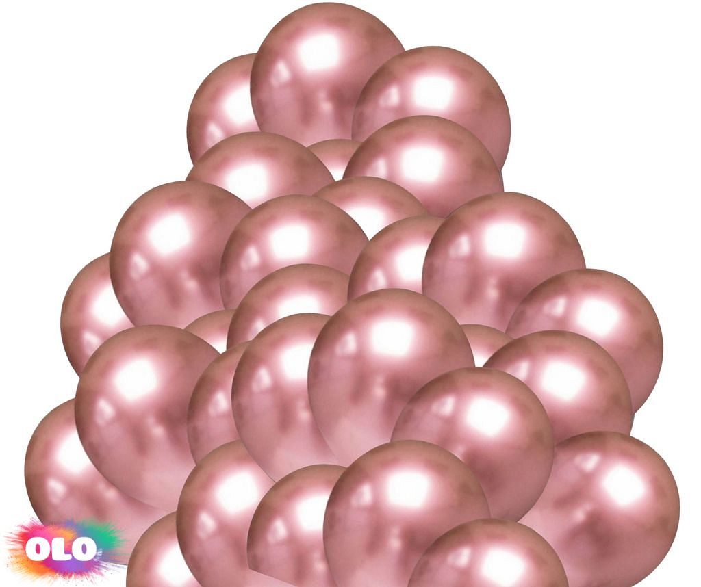 Balónky chromové růžovo-zlaté 50 ks 30 cm - Amscan - Kompletní nabídka - -  OLO.cz - prodej party dekorací a potřeb