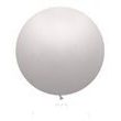 Balónek bílý metalický 070