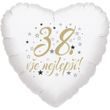 38. narozeniny balónek srdce