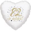 82. narozeniny balónek srdce