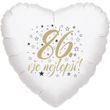 86. narozeniny balónek srdce