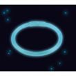 Svítíci náramek modrý 20 cm