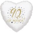 90. narozeniny balónek srdce