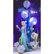Amscan Frozen Elsa chodící balónek 88cm x 144cm modrý