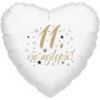 11. narozeniny balónek srdce