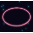 Svítící náhrdelník růžový 56 cm