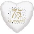 75. narozeniny balónek srdce Balonyk.cz