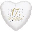 17. narozeniny balónek srdce