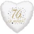 76. narozeniny balónek srdce