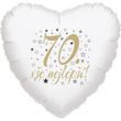 70. narozeniny balónek srdce