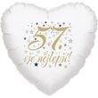 57. narozeniny balónek srdce