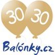 Balónek 30. narozeniny zlatý metalický
