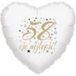 58. narozeniny balónek srdce
