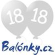 Balónek 18. narozeniny stříbrný metalický