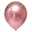 Balónky chromové růžovo-zlaté 6 ks 30 cm