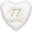 77. narozeniny balónek srdce