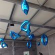 Balónek fóliový narozeniny číslo 4 modré 86cm
