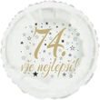 74. narozeniny balónek kruh