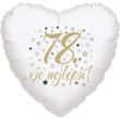 78. narozeniny balónek srdce