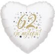 62. narozeniny balónek srdce