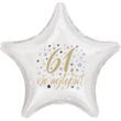 61. narozeniny balónek hvězda
