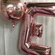 Foliový balónek koule růžovo-zlatá 38cm
