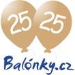 Balónek 25. narozeniny zlatý metalický