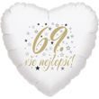 69. narozeniny balónek srdce